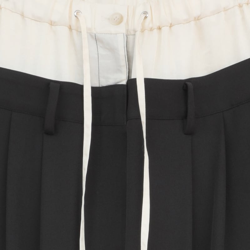 CLANE クラネ “W WAIST WIDE SLACKS” ダブルウエストワイドスラックス