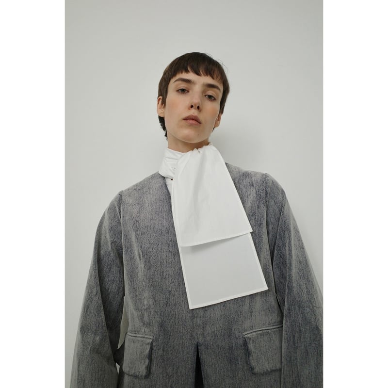 CLANE クラネ “JACKET PULLOVER FLOCKY TOPS” ジャケットプル