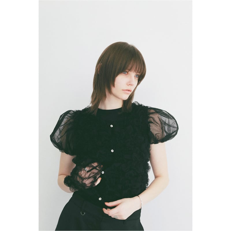 CLANE クラネ “TULLE VEST LAYERED TOPS” チュールベストレイヤー