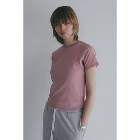 MANOF マノフ “BASIC TULLE T-SHIRT” ベーシックチュールTシャツ