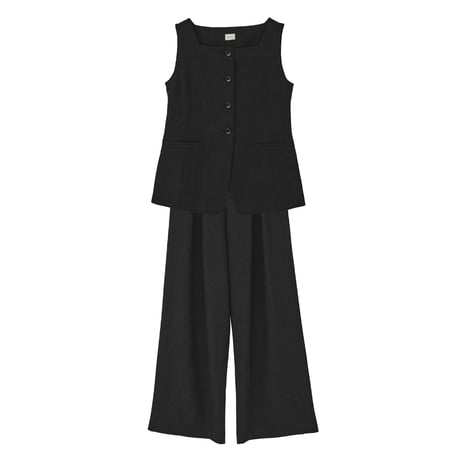 MANOF マノフ “SQUARE NECK GILET SET UP” スクエアネックジレセットアップ