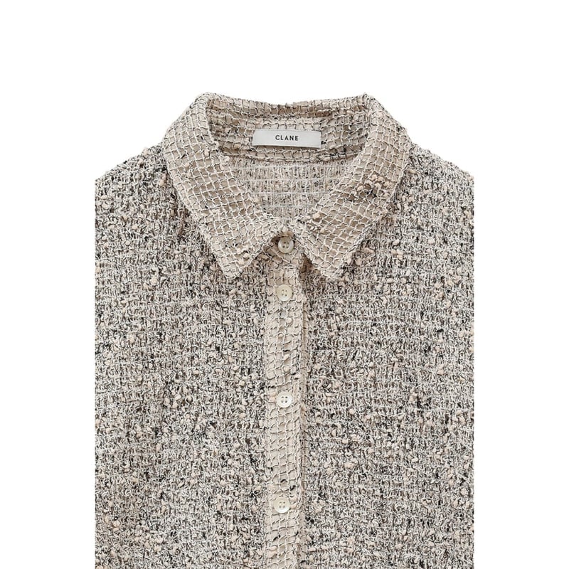最安値！　CLANE MIX MESH GATHER SHIRT CLANE(クラネ)のMIX MESH GATHER SHIRT通販 | mirabella