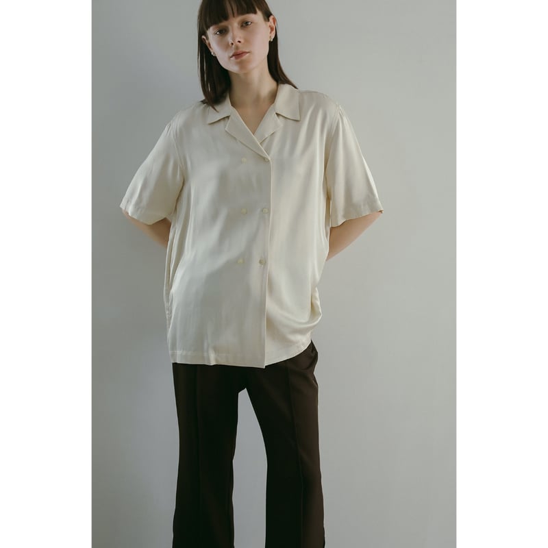 MANOF マノフ “SATIN OVER SHIRT” サテンオーバーシャツ | t / wo