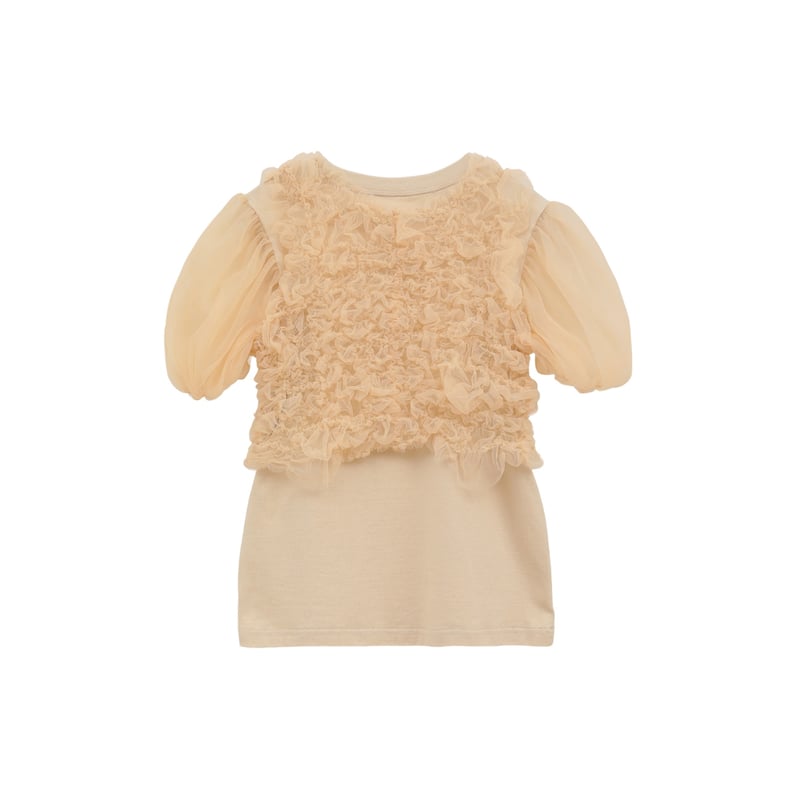 CLANE クラネ “TULLE VEST LAYERED TOPS” チュールベストレイヤー 