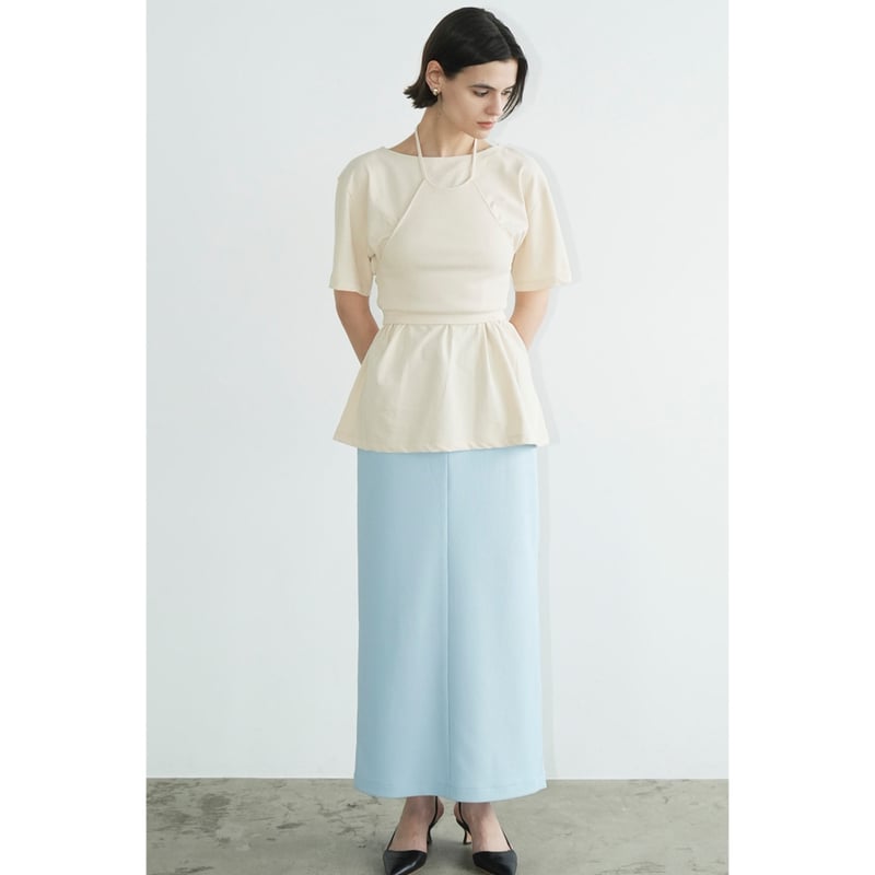 CLANE クラネ “HALTER BUSTIER SET TEE” ホルタービスチェセットT