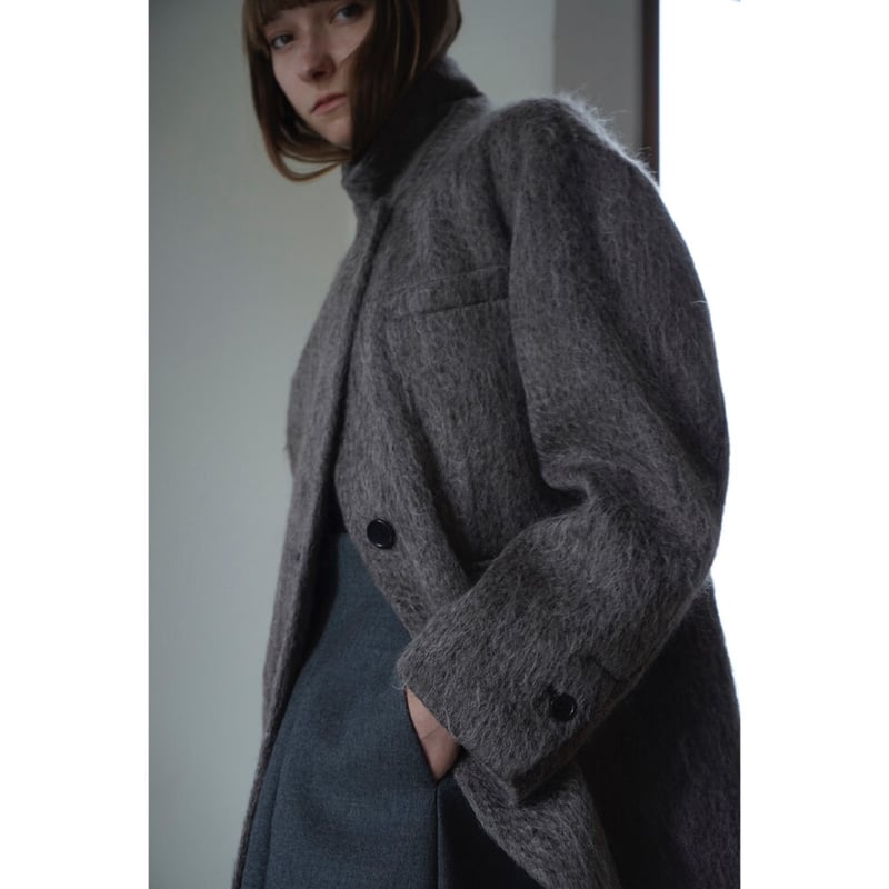 CLANE / MIX SHAGGY OVER TAILORED JACKET-