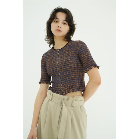 新品タグ付 CLANE SHIRRING CAMI TOPS CLANE - SHIRRING CAMI TOPS ORANGE - シャーリングキャミトップス