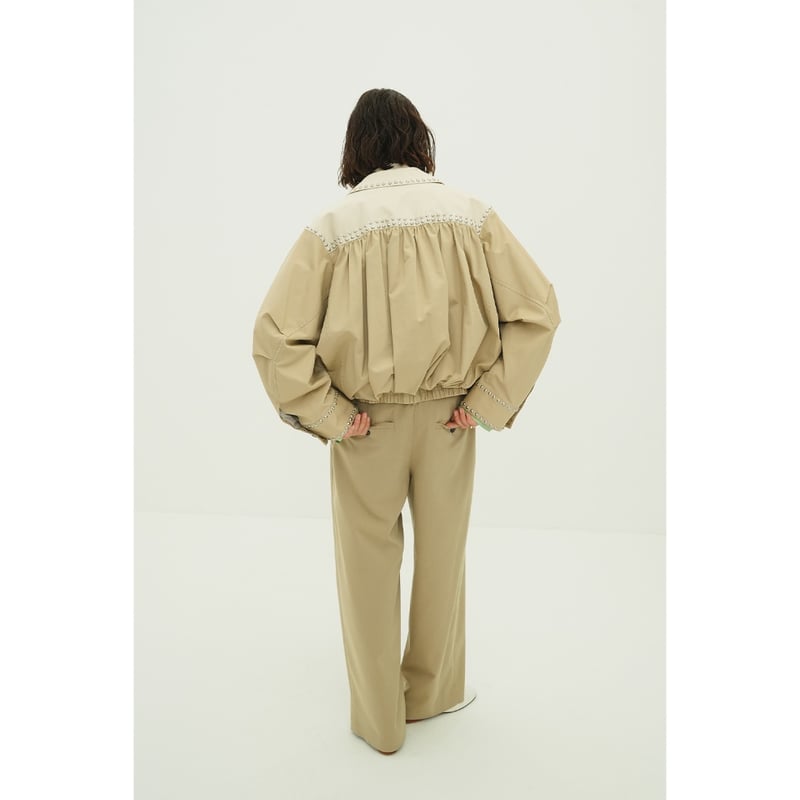 CLANE クラネ “W COLOR STUDDED DRIZZLER JACKET” ダブル