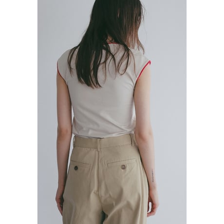 MANOF マノフ “BICOLOR CUT TOPS” バイカラーカットトップス