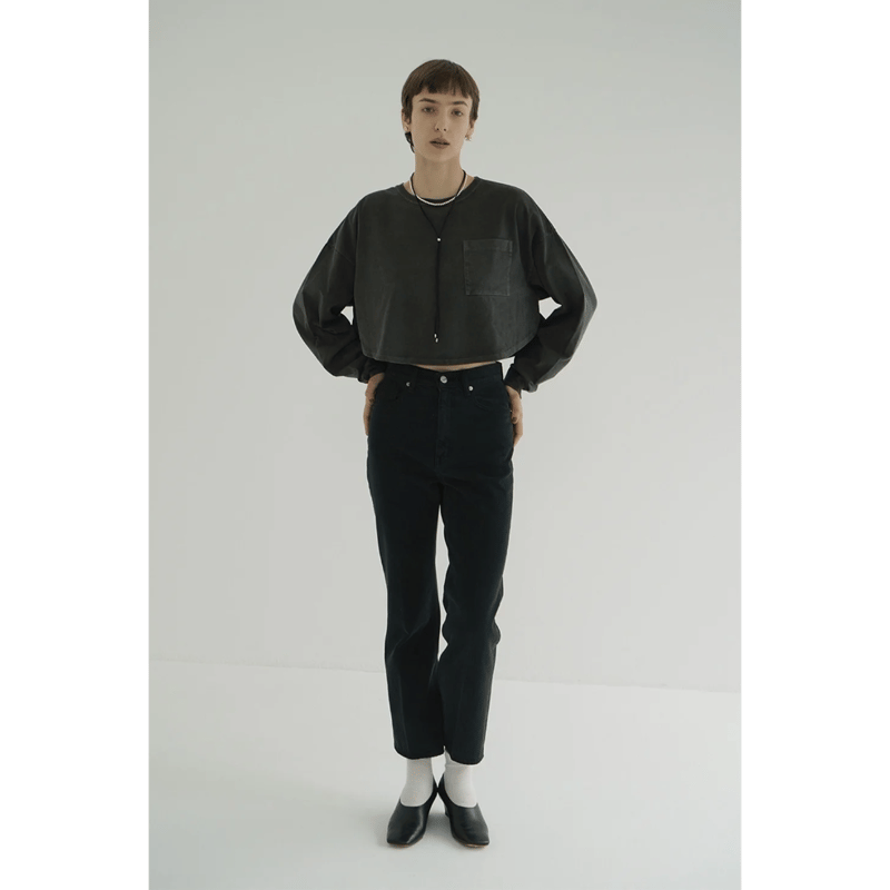 CLANE クラネ “PIGMENT SHORT TOPS” ピグメントショートトップス |