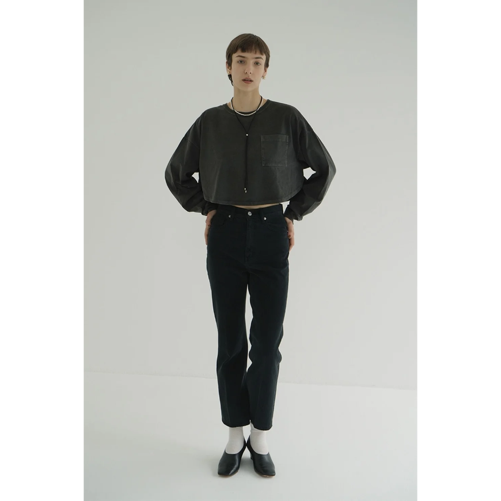 CLANE クラネ “PIGMENT SHORT TOPS” ピグメントショートトップス |