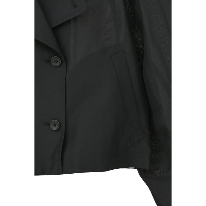 CLANE クラネ “SHEER SHORT TRENCH JACKET” シアーショートトレ
