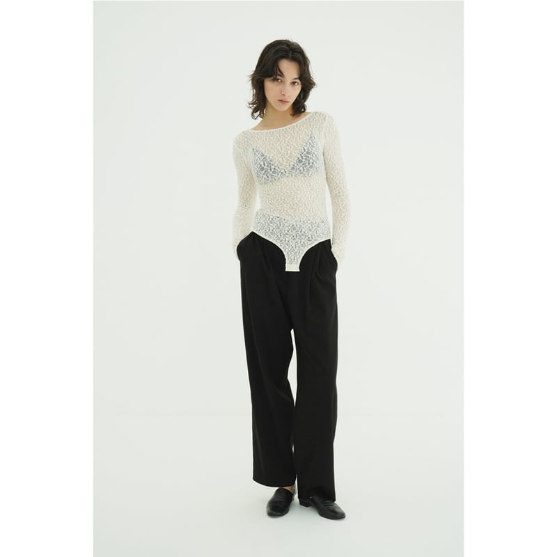 CLANE クラネ “BACK OPEN LACE BODYSUIT” バックオープンレースボ