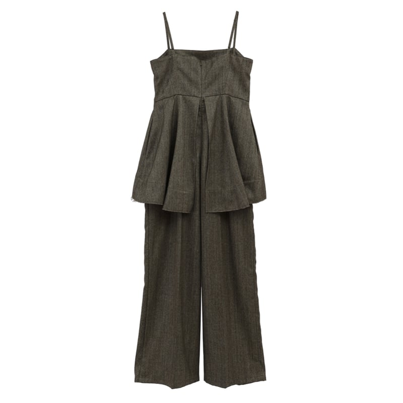 CLANE クラネ “PEPLUM BUSTIER ALL IN ONE” ペプラムビスチェオ