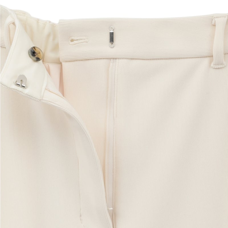 24SS CLANE リブストライプストレートスカート 1 アイボリー RIB STRIPE STRAIGHT SKIRT(1 IVORY): CLANE: WOMENS｜ STUDIOUS