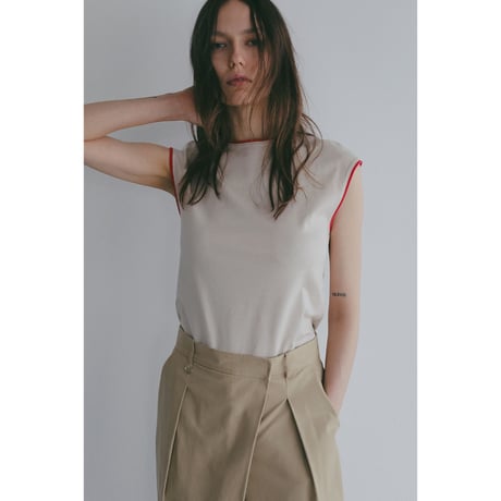 MANOF マノフ “BICOLOR CUT TOPS” バイカラーカットトップス