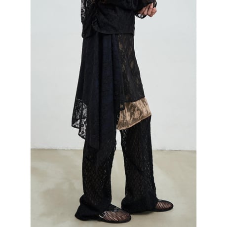 ANGGAE アンゲ “LACE LINE PANTS” レースラインパンツ