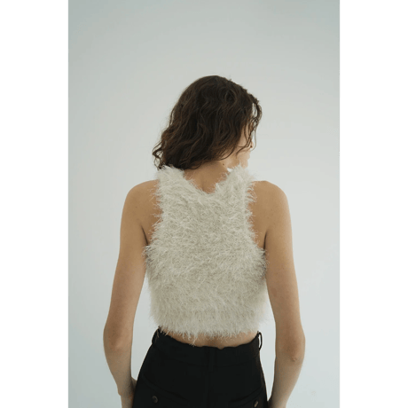 CLANE クラネ “SHAGGY AMERICAN SLEEVE KNIT TOPS” シャギーアメリカンスリーブニットトップス