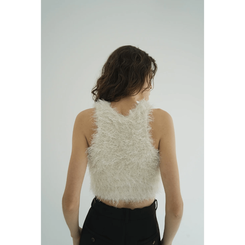 CLANE クラネ “SHAGGY AMERICAN SLEEVE KNIT TOPS” シャ