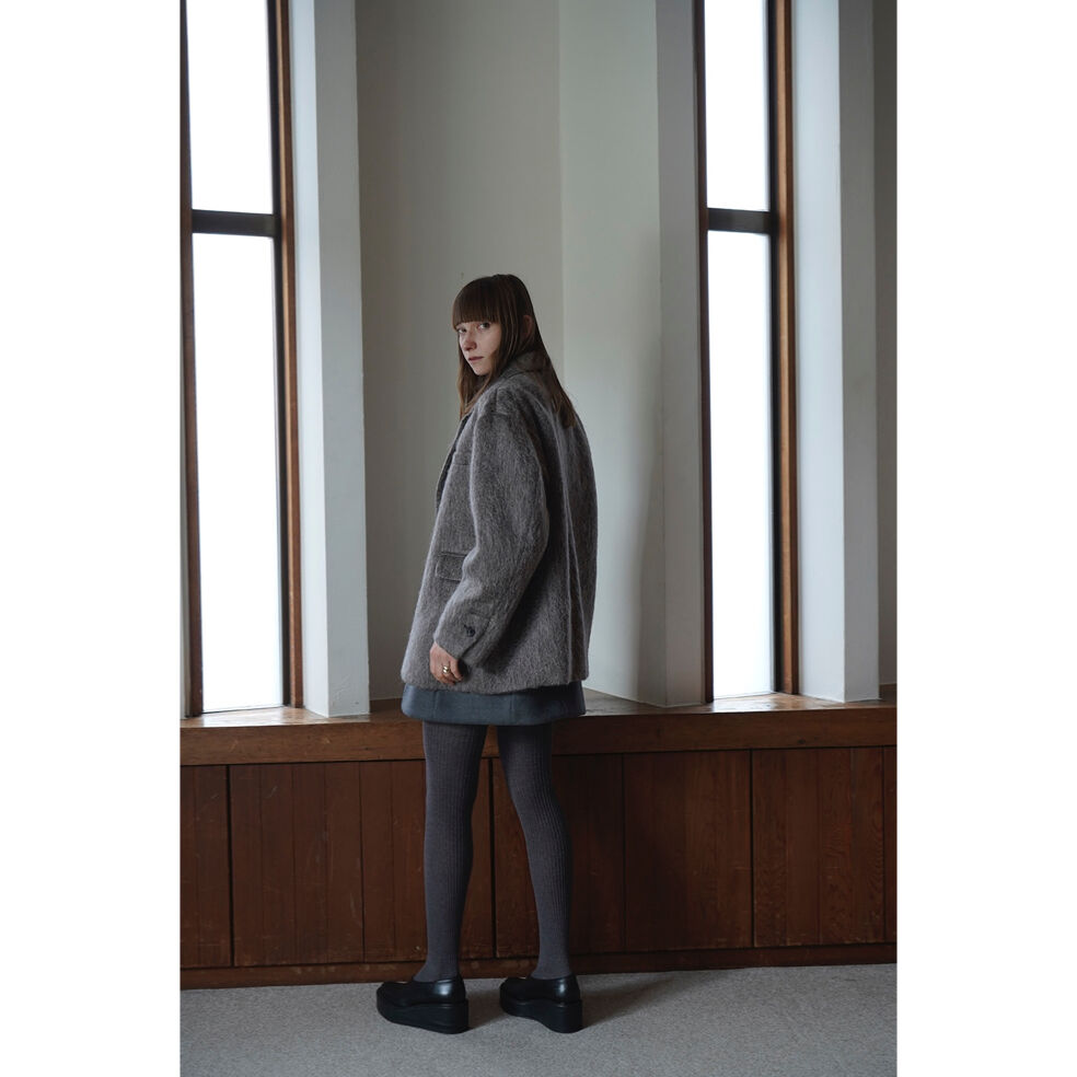 CLANE クラネ “MIX SHAGGY OVER TAILORED JACKET” ミック...