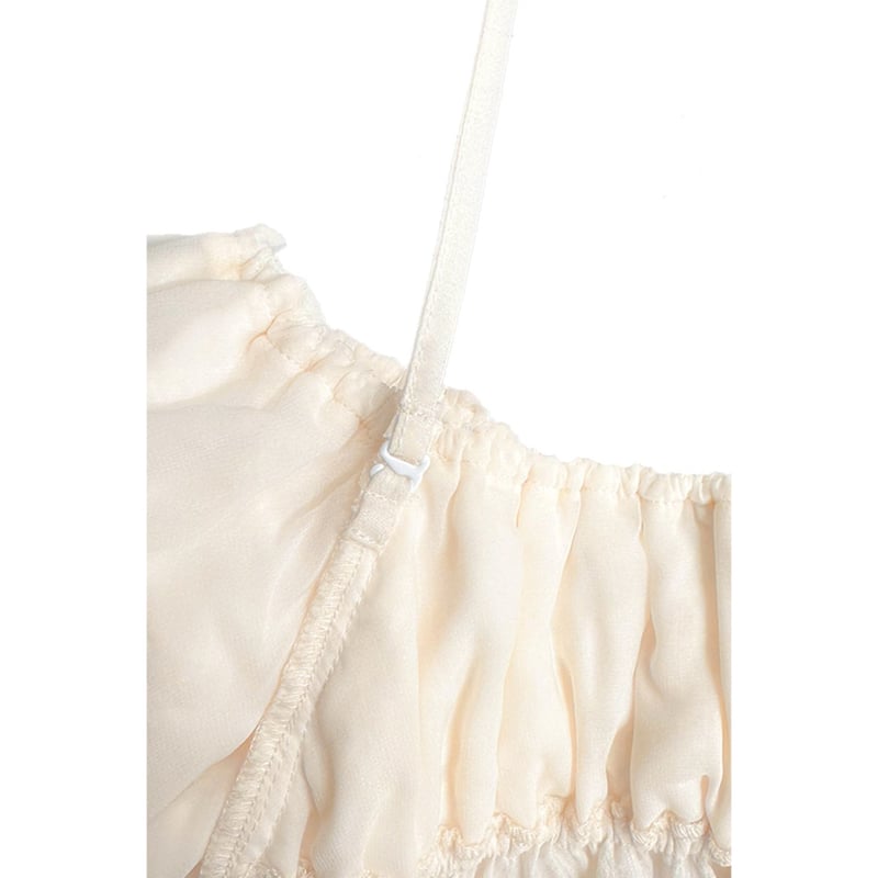 CLANE クラネ “W FACE TOPSTITCHED FRILL TOPS” ダブルフェ
