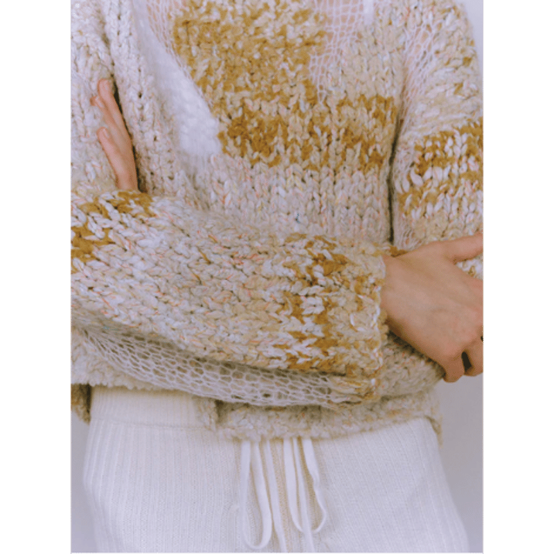 coming soon】NOUNLESS ナウンレス “MIX YARN INTARSIA 