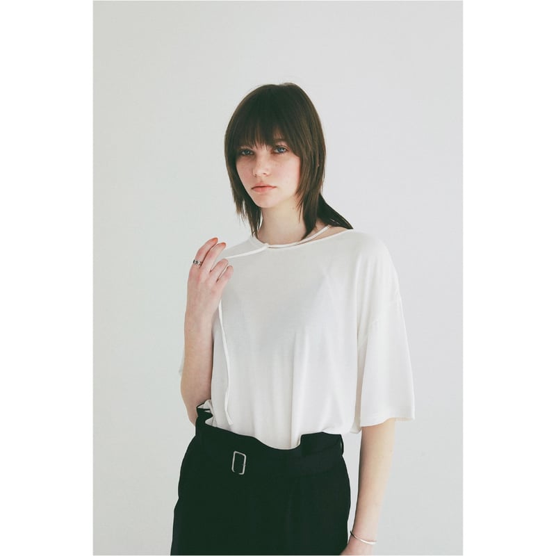CLANE クラネ “DROOP THIN CODE SOFT TOPS” ドロップシンコード