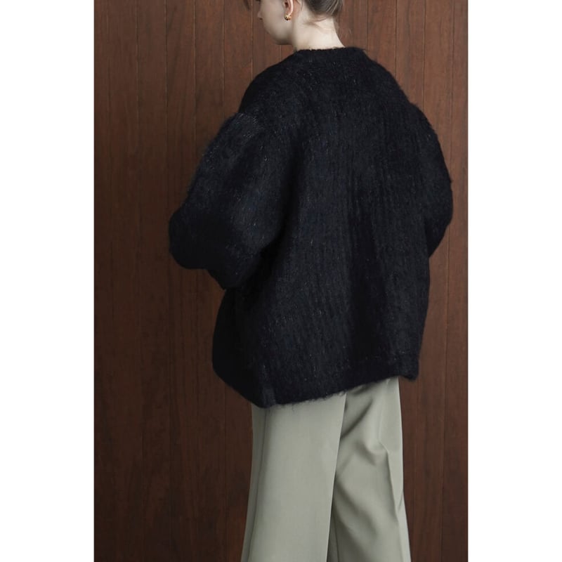 CLANE クラネ “COLOR MOHAIR SHAGGY CARDIGAN” カラーモヘヤ...