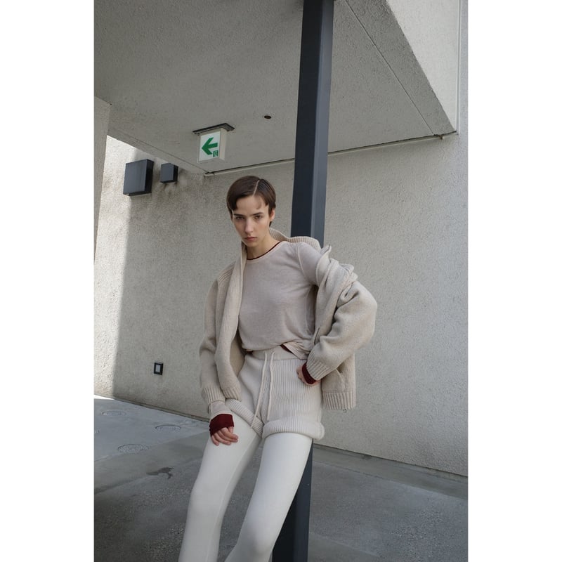 CLANE クラネ “KNIT SHORT PANTS” ニットショートパンツ | t / wo