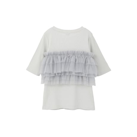 MANOF マノフ “TULLE FRILL CUT TOPS” チュールフリルカットトップス