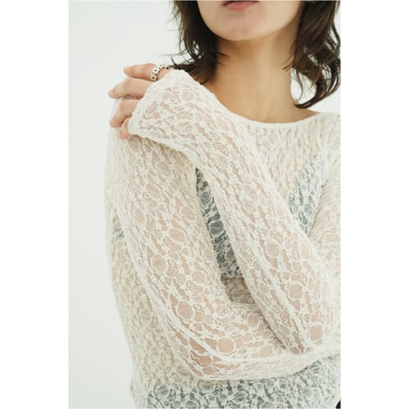 CLANE クラネ “BACK OPEN LACE BODYSUIT” バックオープンレースボディスーツ