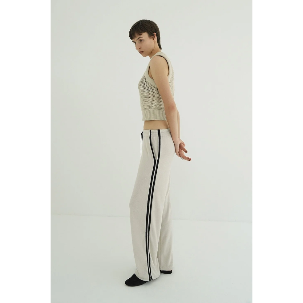 CLANE クラネ “PILE LINE PANTS” パイルラインパンツ | t / wo