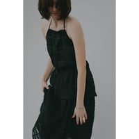 MANOF マノフ “SHIRRING HALTER NECK TOPS” シャーリングホルターネックトップス
