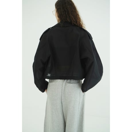 CLANE クラネ “SHEER SHORT TRENCH JACKET” シアーショートトレンチジャケット