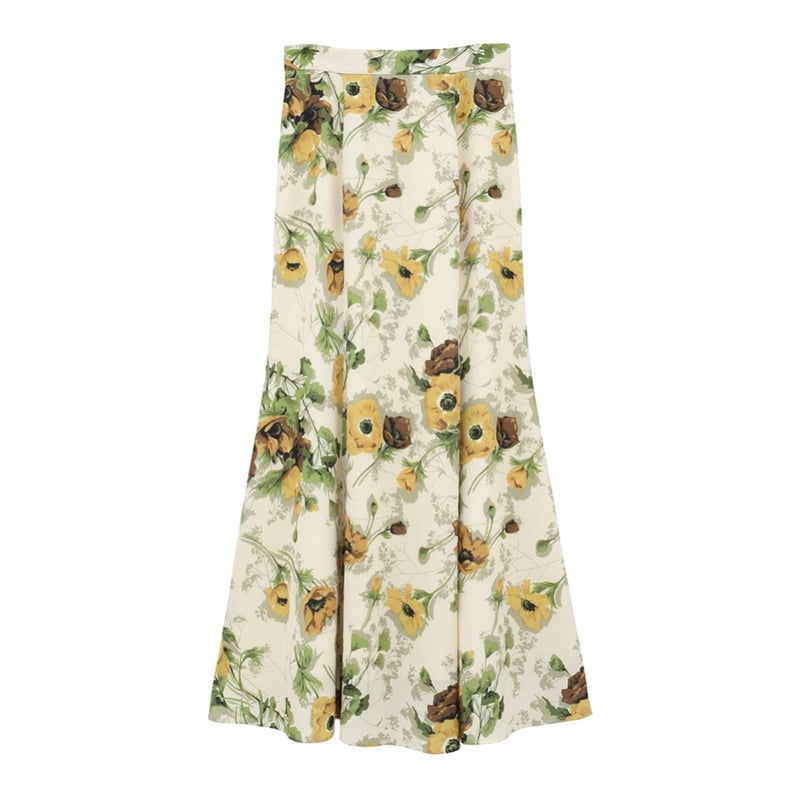 CLANE クラネ “SCARF FLOWER MERMAID SKIRT” スカーフフラワー