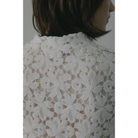 MANOF マノフ “COTTON LACE SHORT SHIRT” コットンレースショートシャツ