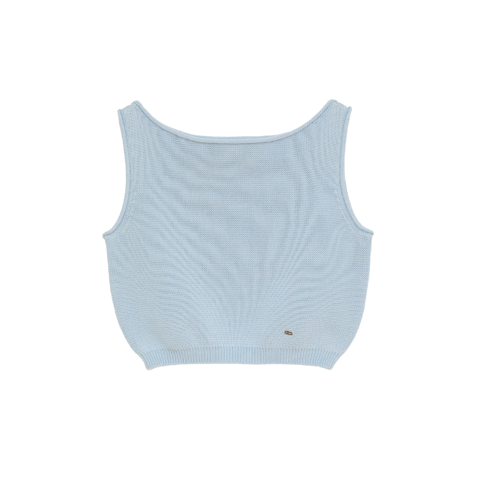 CLANE クラネ “BOAT NECK SHORT KNIT TANK TOPS” ボートネ