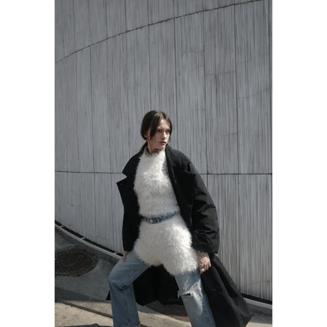 CLANE クラネ “SHAGGY AMERICAN SLEEVE KNIT TOPS” シャギーアメリカンスリーブニットトップス