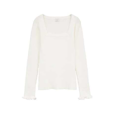 MANOF マノフ “SQUARE RIB KNIT TOPS” スクエアリブニットトップス