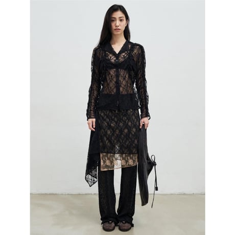 ANGGAE アンゲ “LACE LINE PANTS” レースラインパンツ