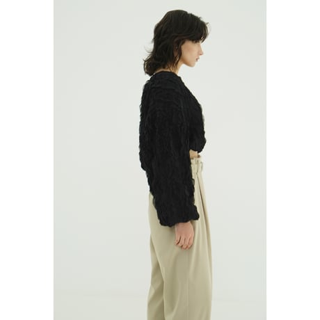 CLANE クラネ “TOPSTITCHED FRILL BOLERO” トップスティッチフリルボレロ