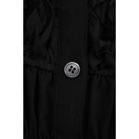 CLANE クラネ “W FACE TOPSTITCHED FRILL TOPS” ダブルフェイストップスティッチフリルトップス