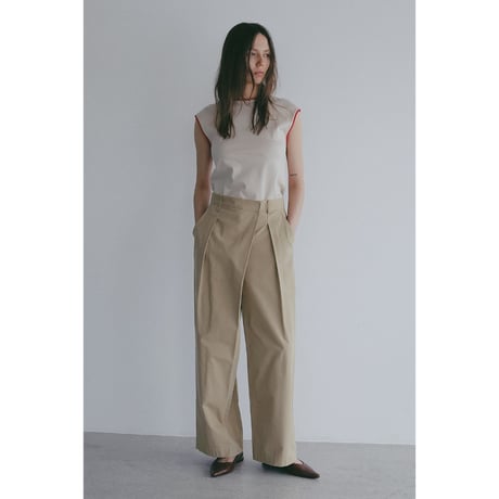 MANOF マノフ “BICOLOR CUT TOPS” バイカラーカットトップス
