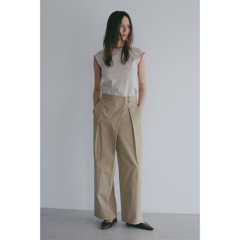 MANOF マノフ “BICOLOR CUT TOPS” バイカラーカットトップス | t / wo