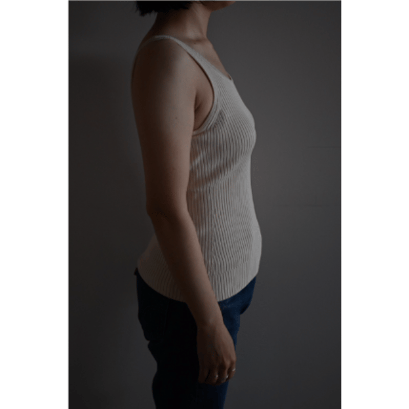 美品ナイスナイスモーメントnicenice moment タンクトップサイズ2 NICENICE MOMENT｜タンクトップシェル TANK TOP SHELL Uネック Vバック