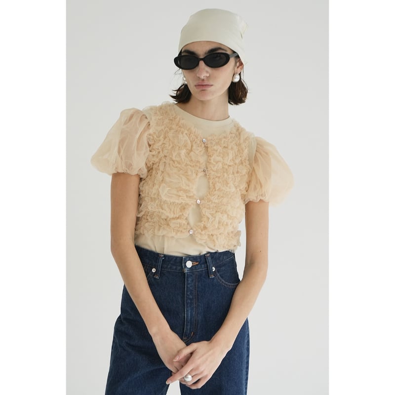 CLANE クラネ “TULLE VEST LAYERED TOPS” チュールベストレイヤー CLANE クラネ “TULLE VEST LAYERED TOPS” チュールベストレイヤー