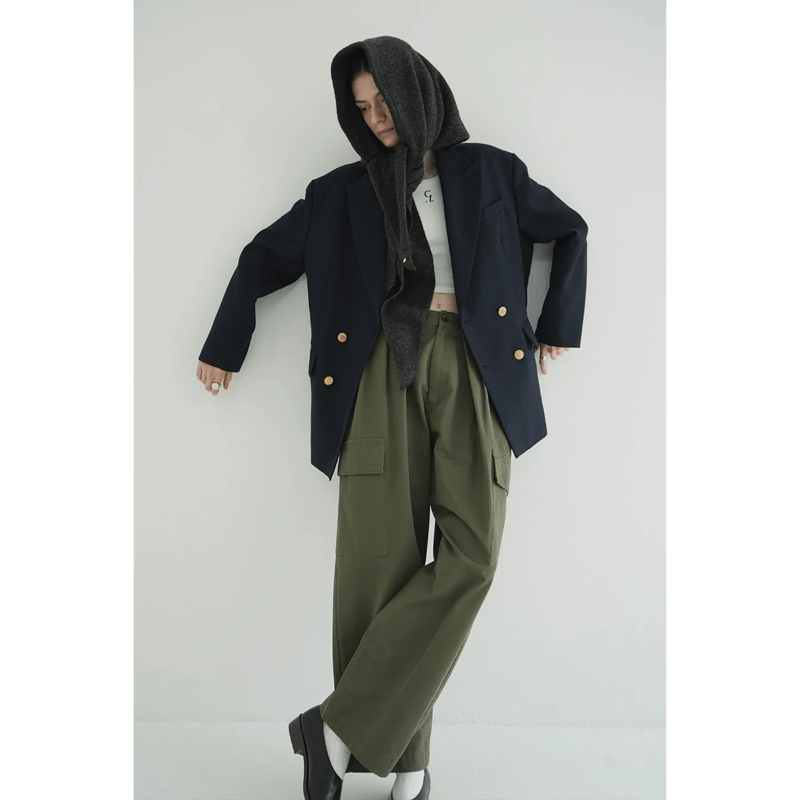 パンツ CLANE WIDE TUCK WORK PANTS WIDE TUCK WORK PANTS（カーゴパンツ）｜CLANE（クラネ）の