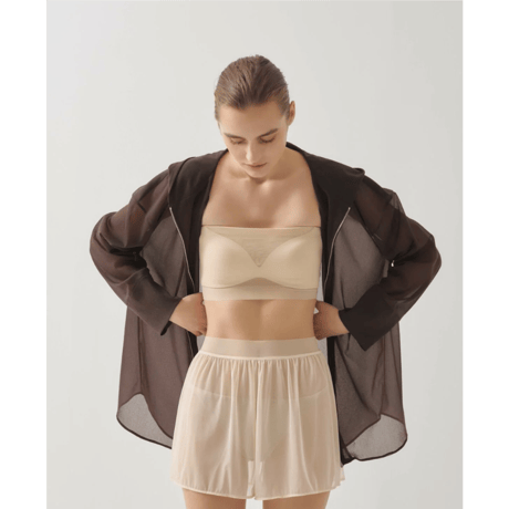 NICENICE MOMENT ナイスナイスモーメント “MESH TUBE TOP” メッシュチューブトップ