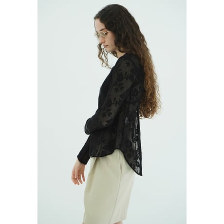 CLANE クラネ “BACK DESIGN FLOWER LACE TOPS” バックデザインフラワーレーストップス
