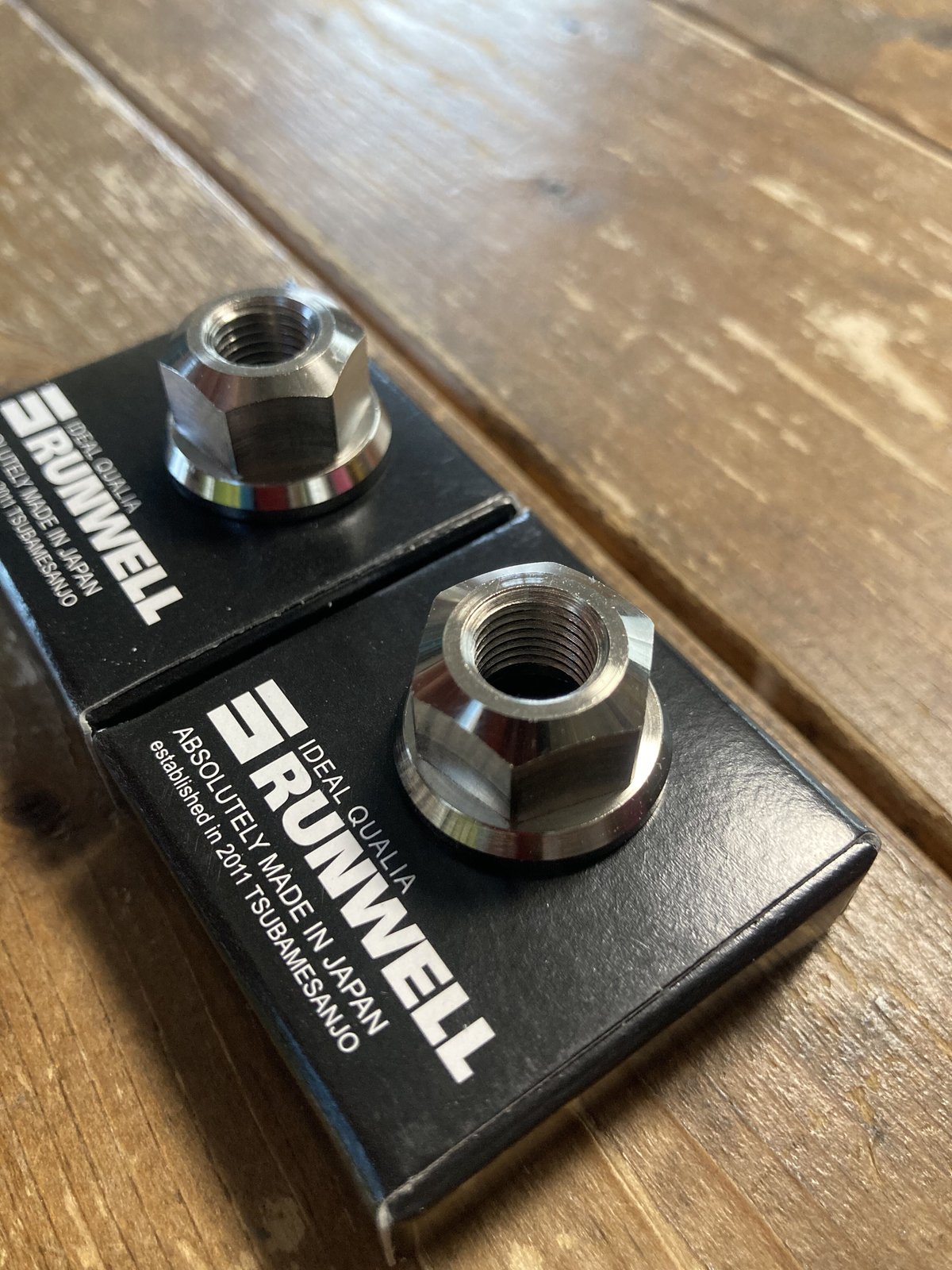 RUNWELL ELITE HUB NUT Silver（2個セット） | 104cycle